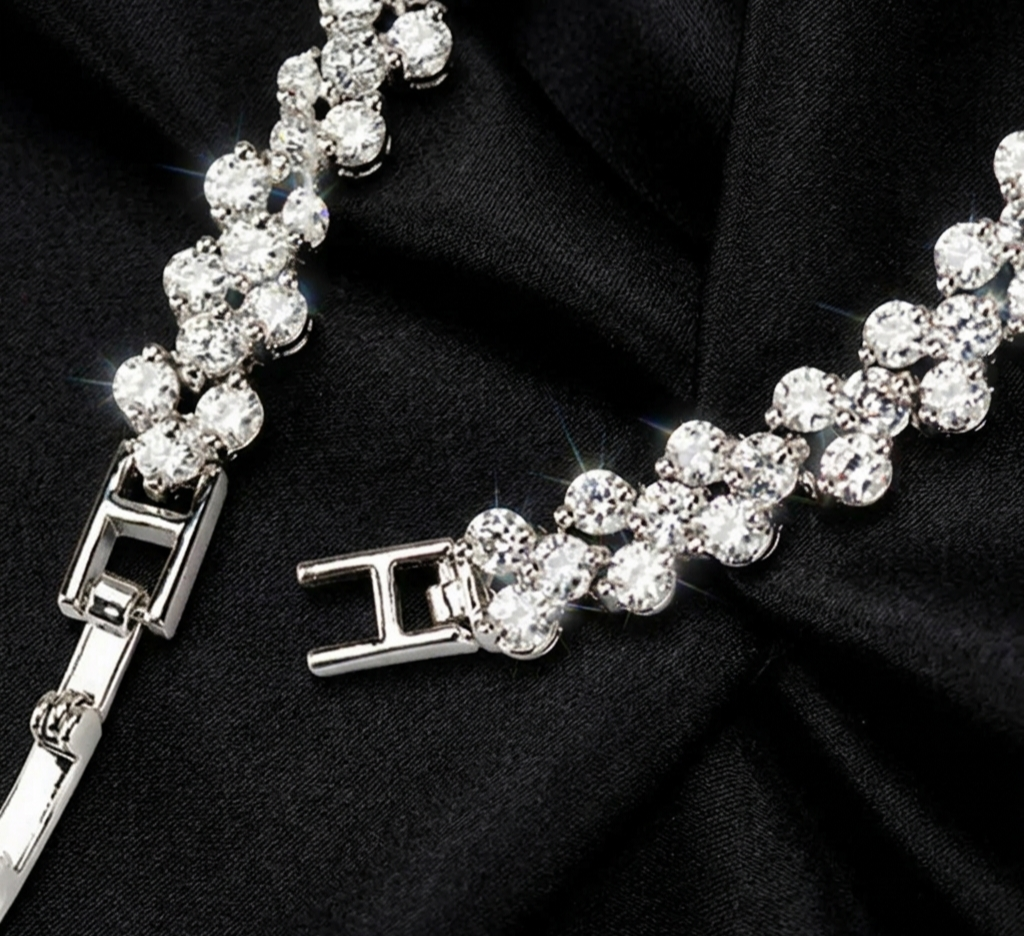 Luxury geometric chain bracelet