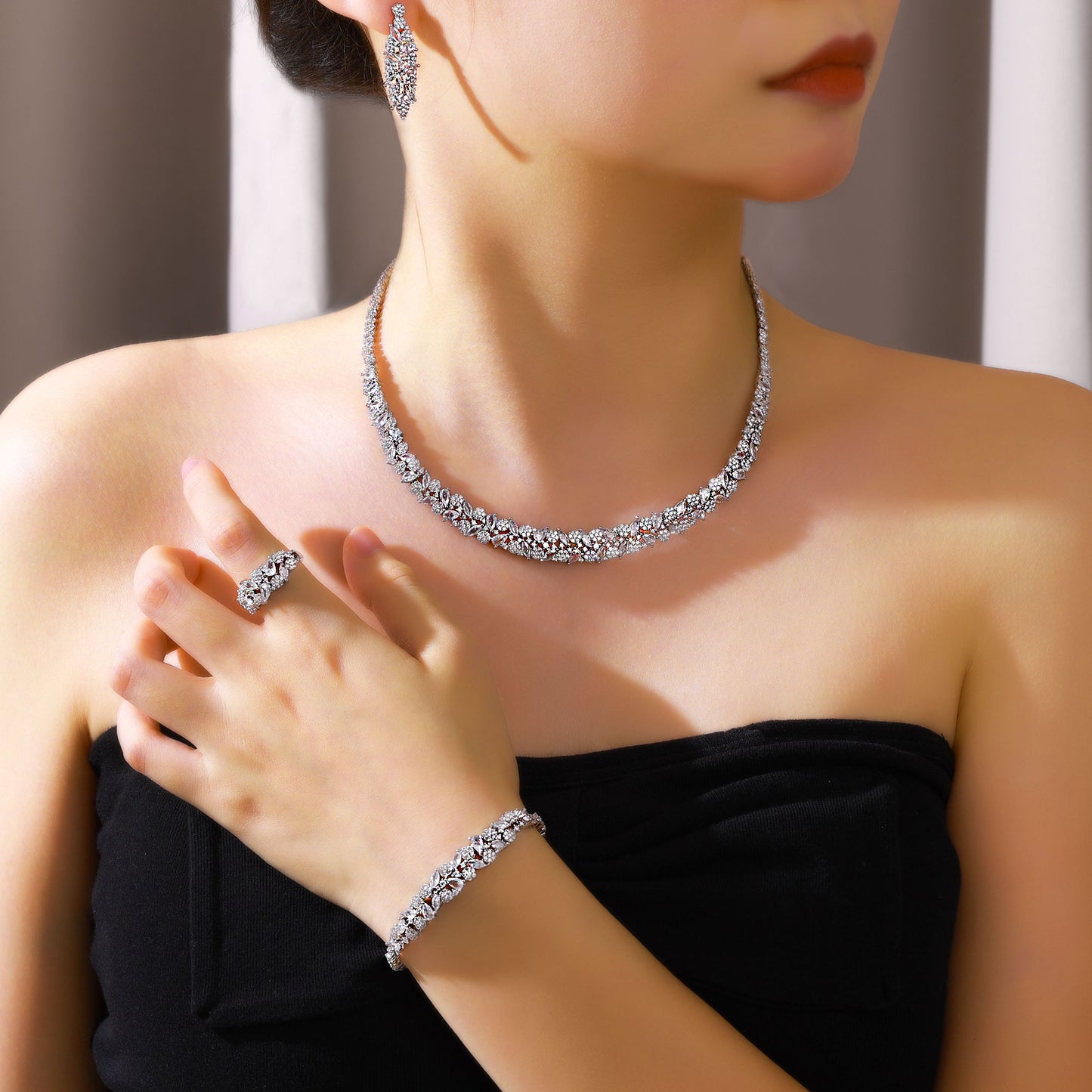 Stoned rounded full set