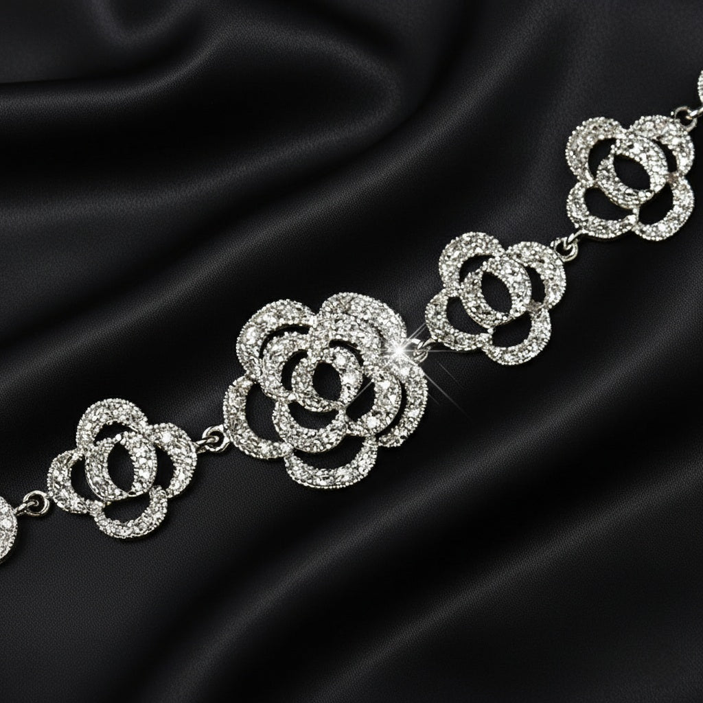 Antique floral bracelet