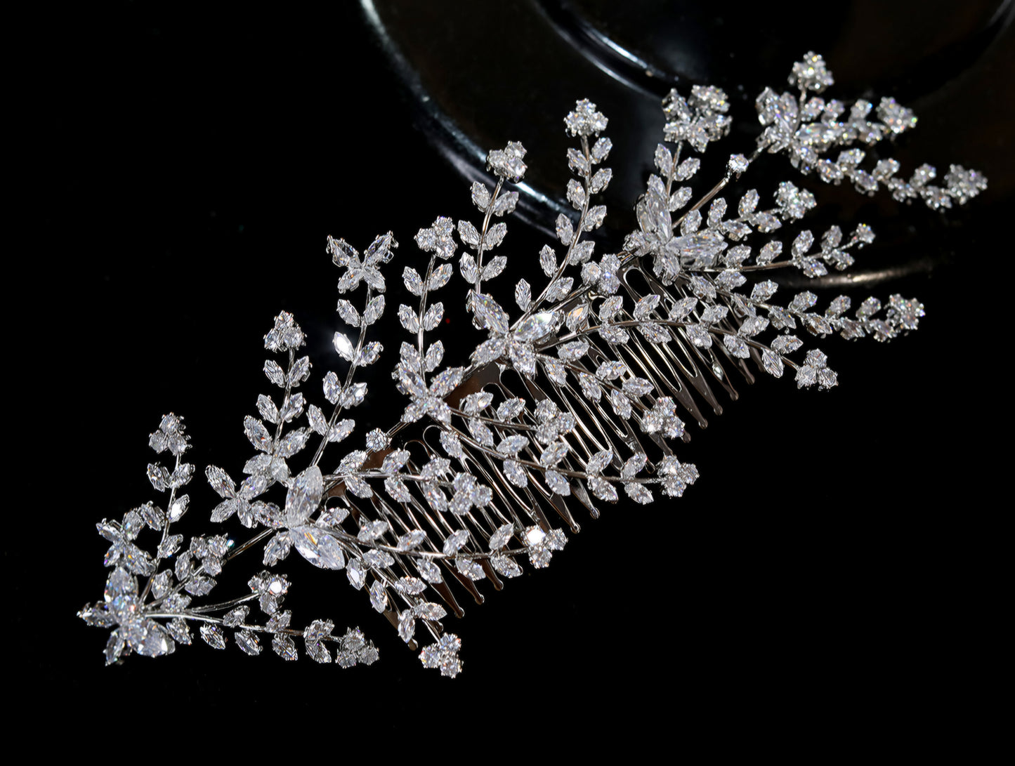 Shiny butterfly hairpiece