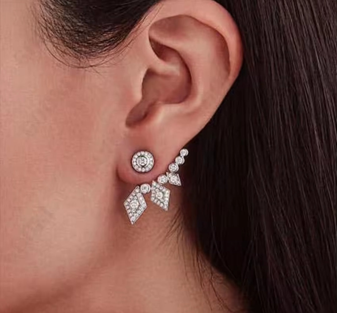Geometric stud earrings