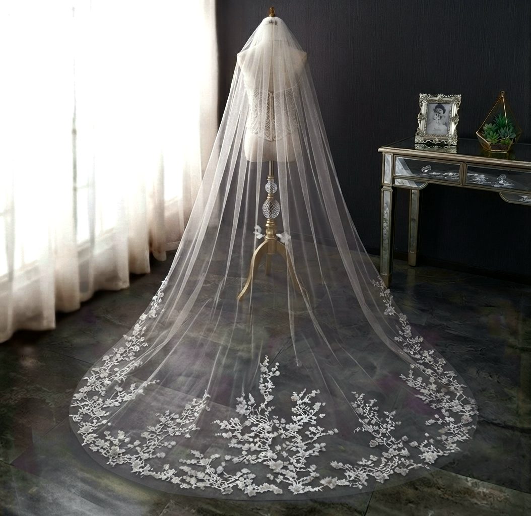 3.5 meters cathedral veil