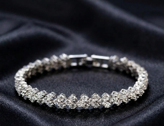 Luxury geometric chain bracelet