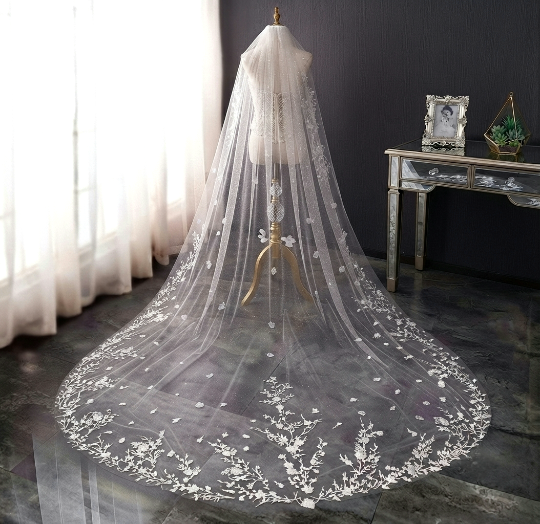 3.5 meters cathedral veil