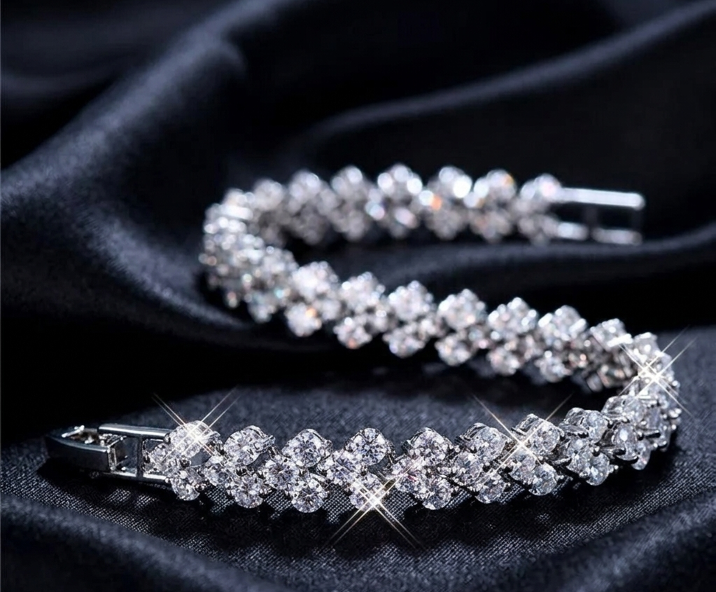 Luxury geometric chain bracelet