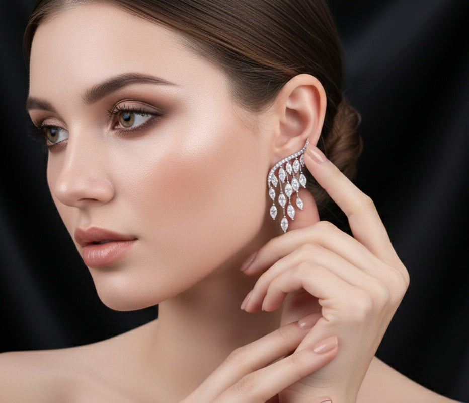 Geometric design earrings