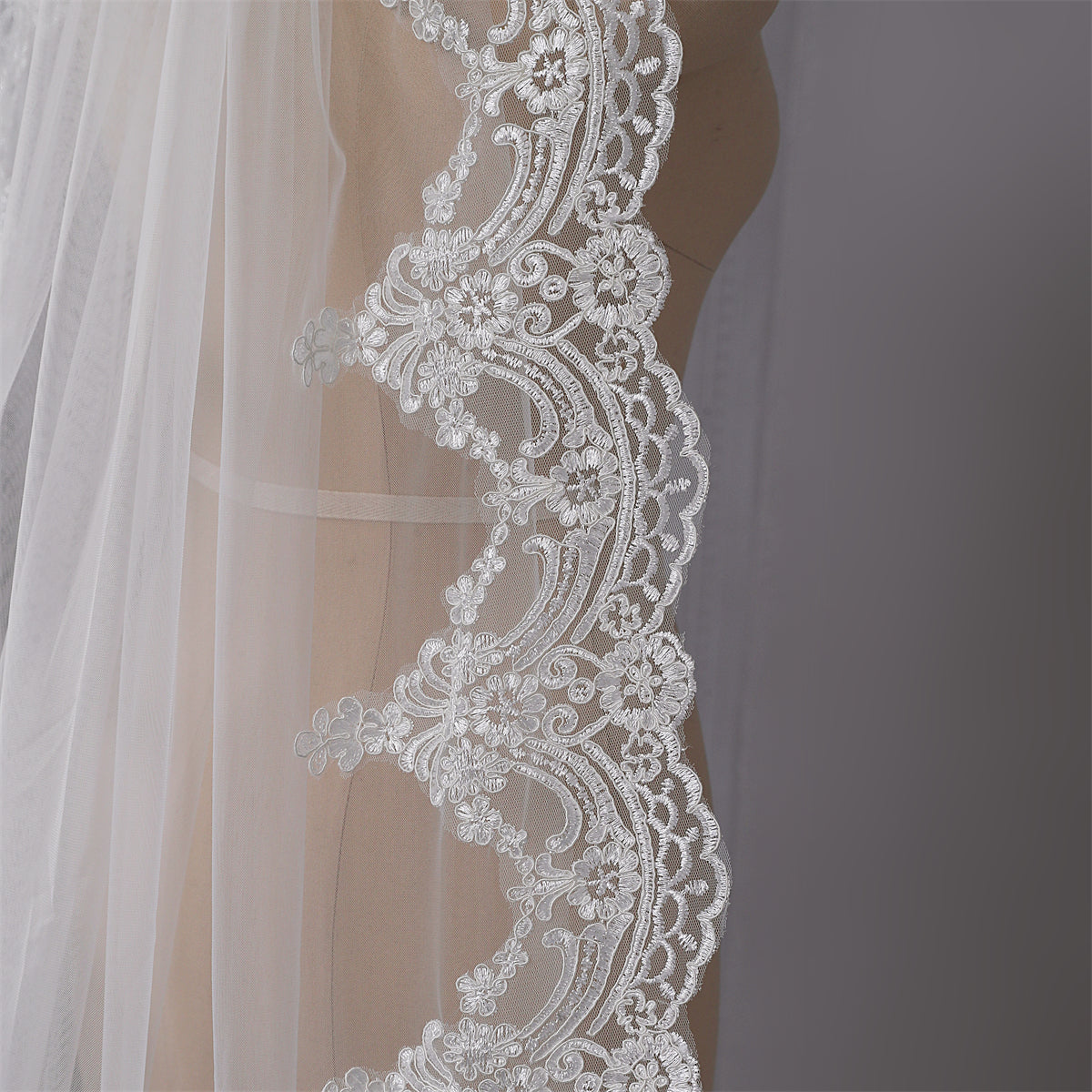 3 meters cathedral veil