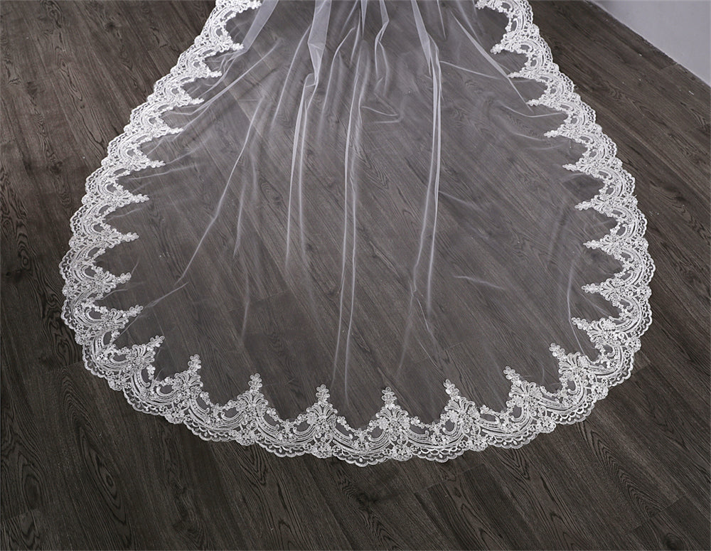 3 meters cathedral veil