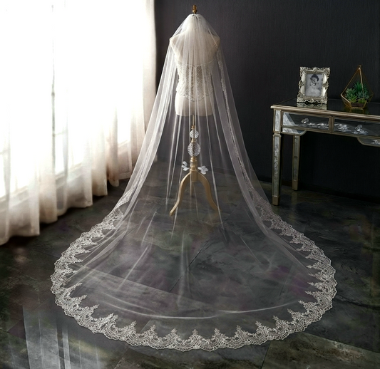 3 meters cathedral veil