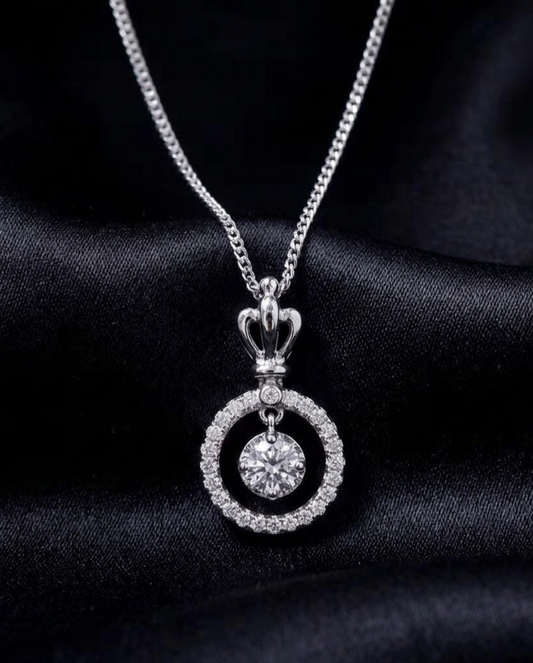 Inner diamond with a crown necklace