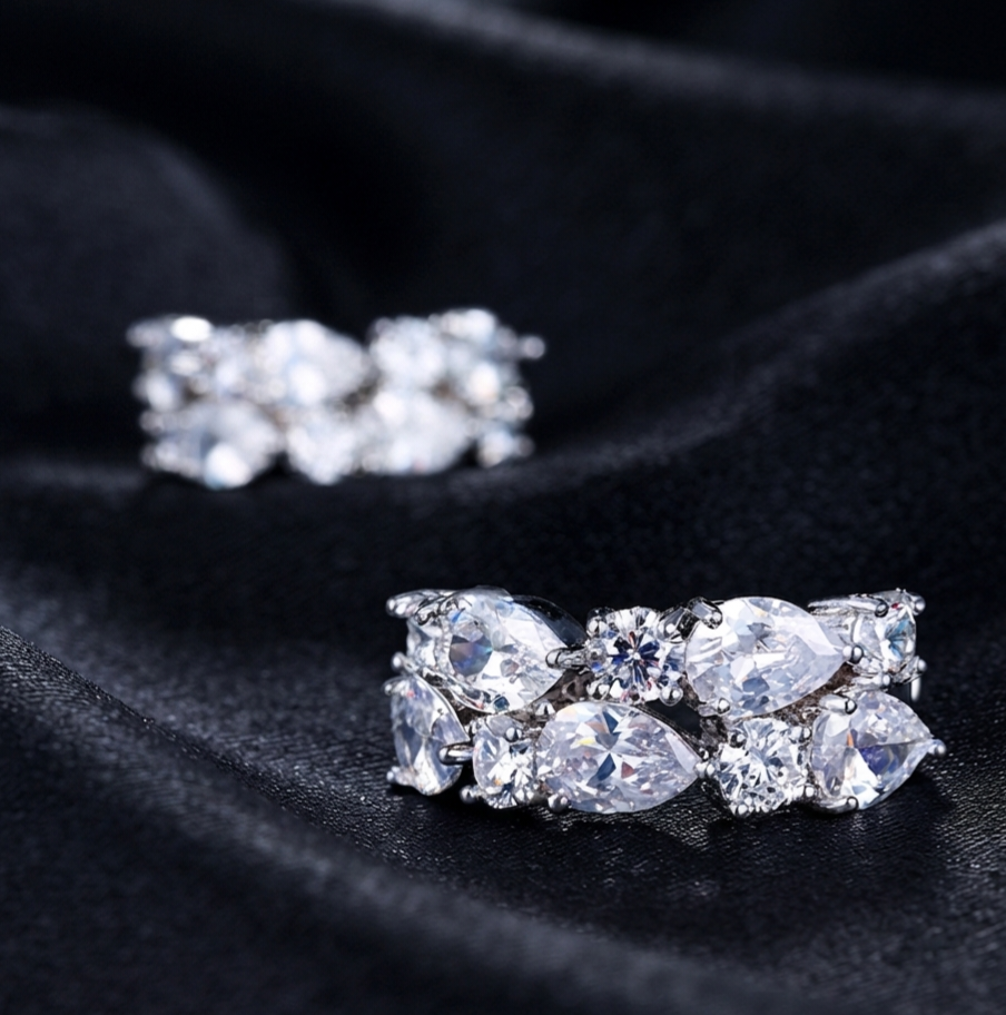 Clip on luxury earrings