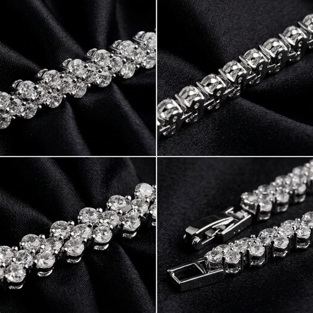 Luxury geometric chain bracelet