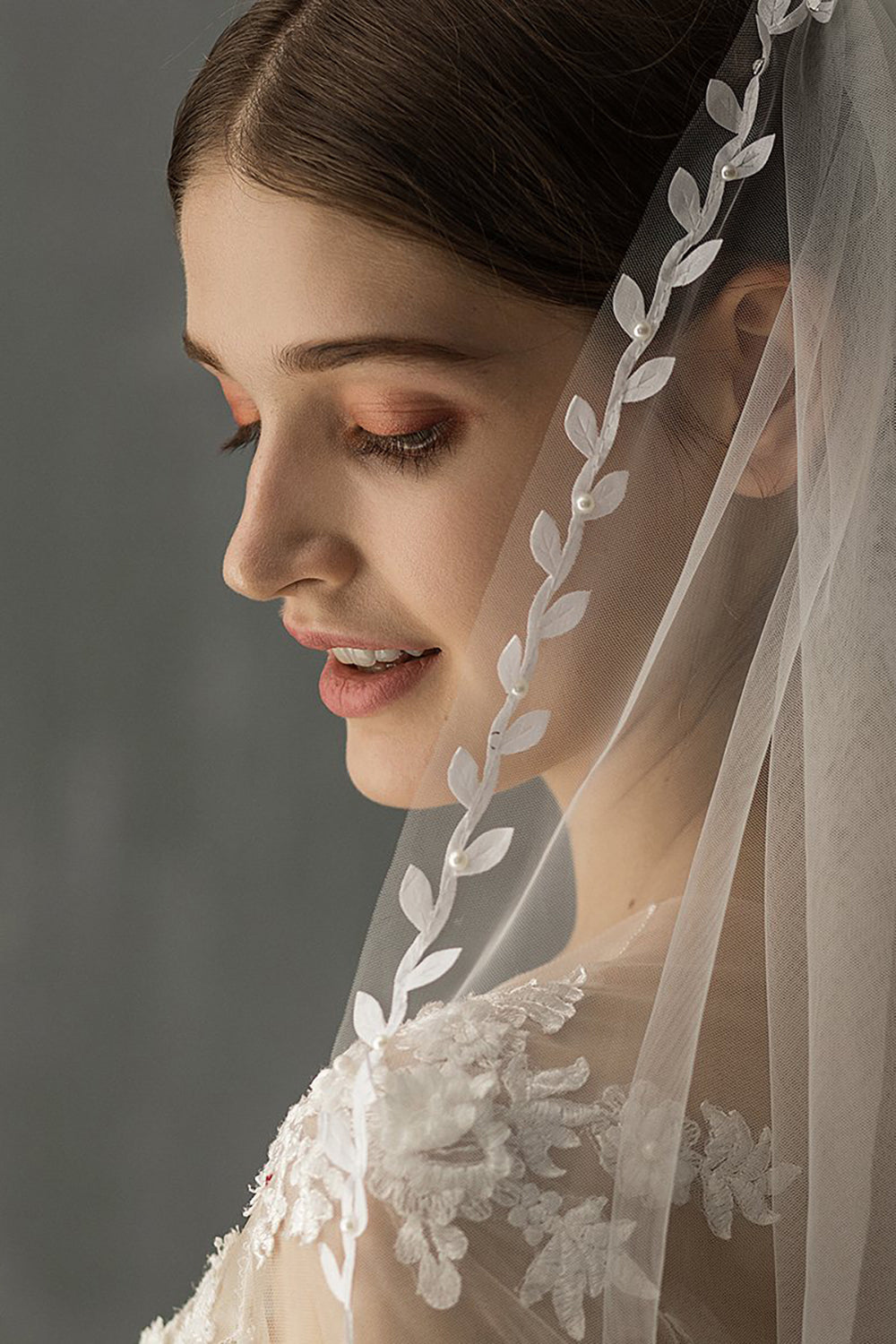 One layer short veil