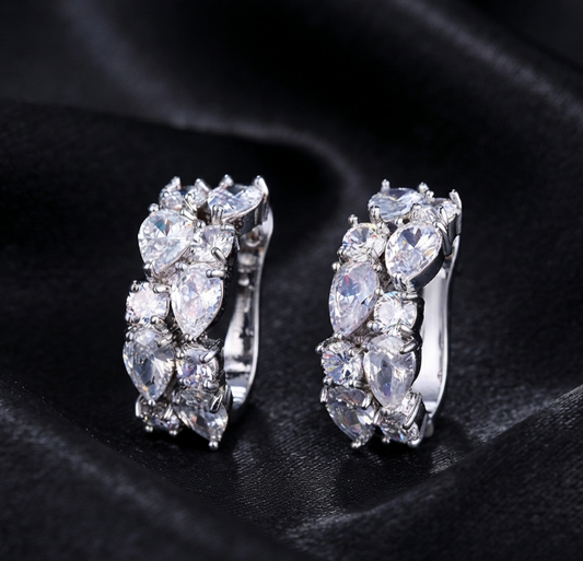 Clip on luxury earrings