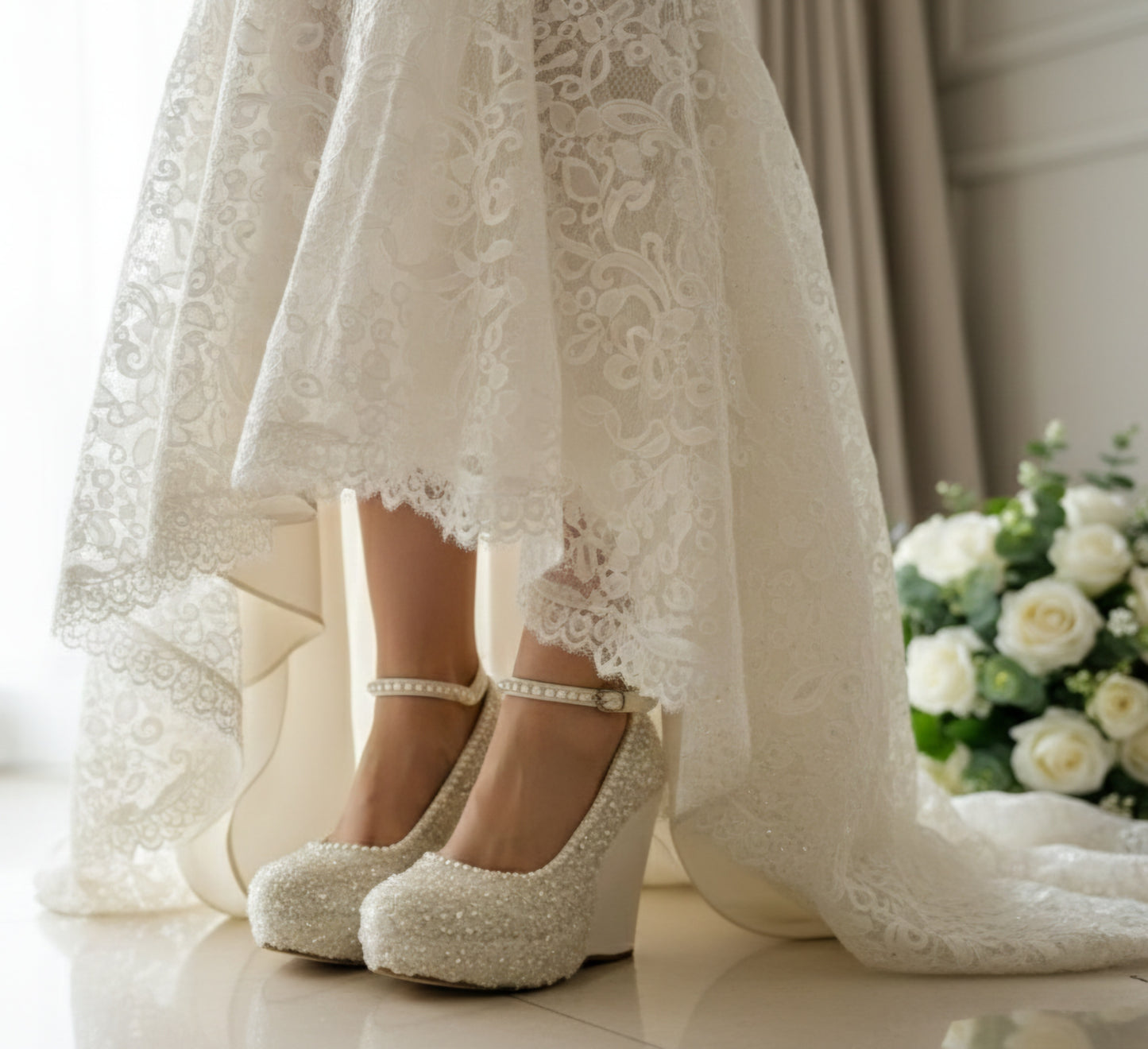 Beaded Wedge