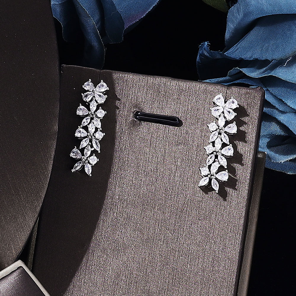Flowers stoned rounded full set