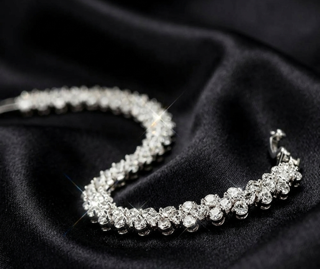 Luxury geometric chain bracelet